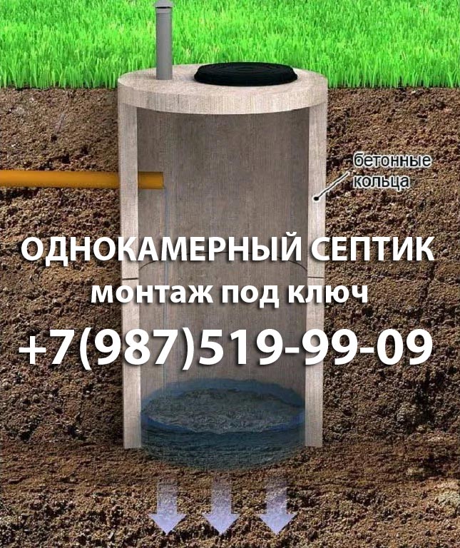 Купить однокамерный септик в Рузе и Рузском районе